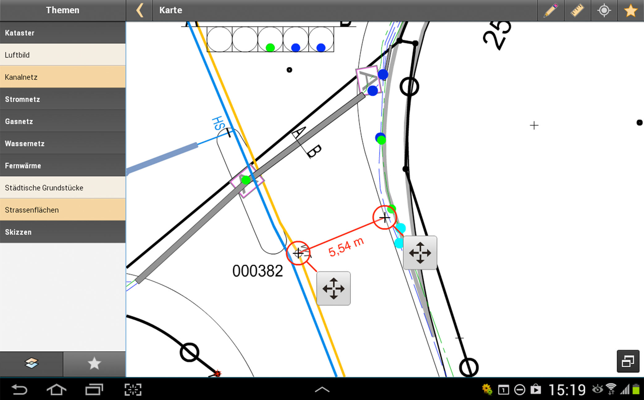 Netzauskunft-UI-Messfunktion image Netzauskunft UI Messfunktion