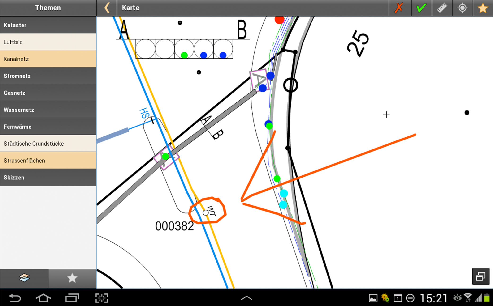 Netzauskunft UI Redlining