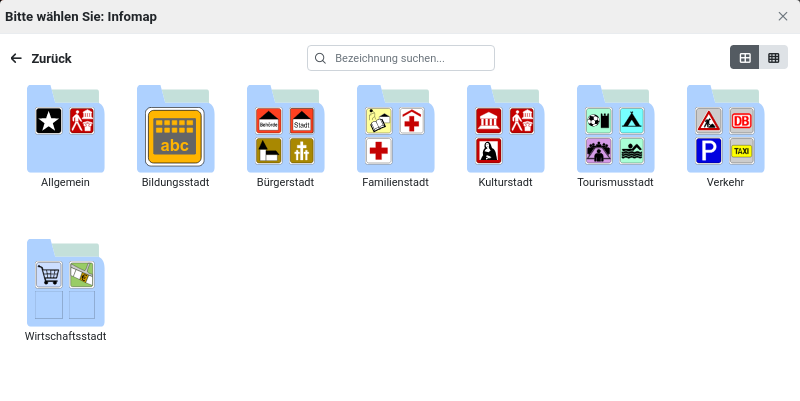 Buergerinfo Erfassung Auswahl UI