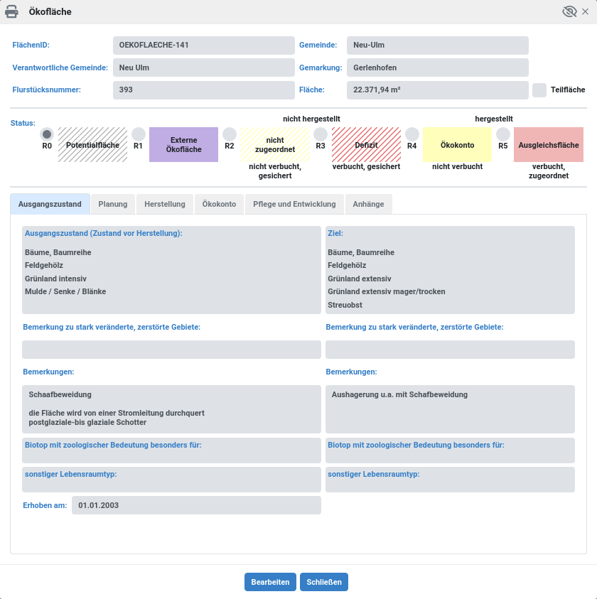 Oekokonto Ausgangszustand UI