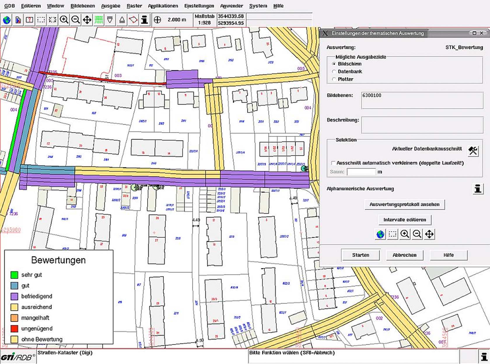 Strassenkataster UI GTI Zustandsbewertung UI