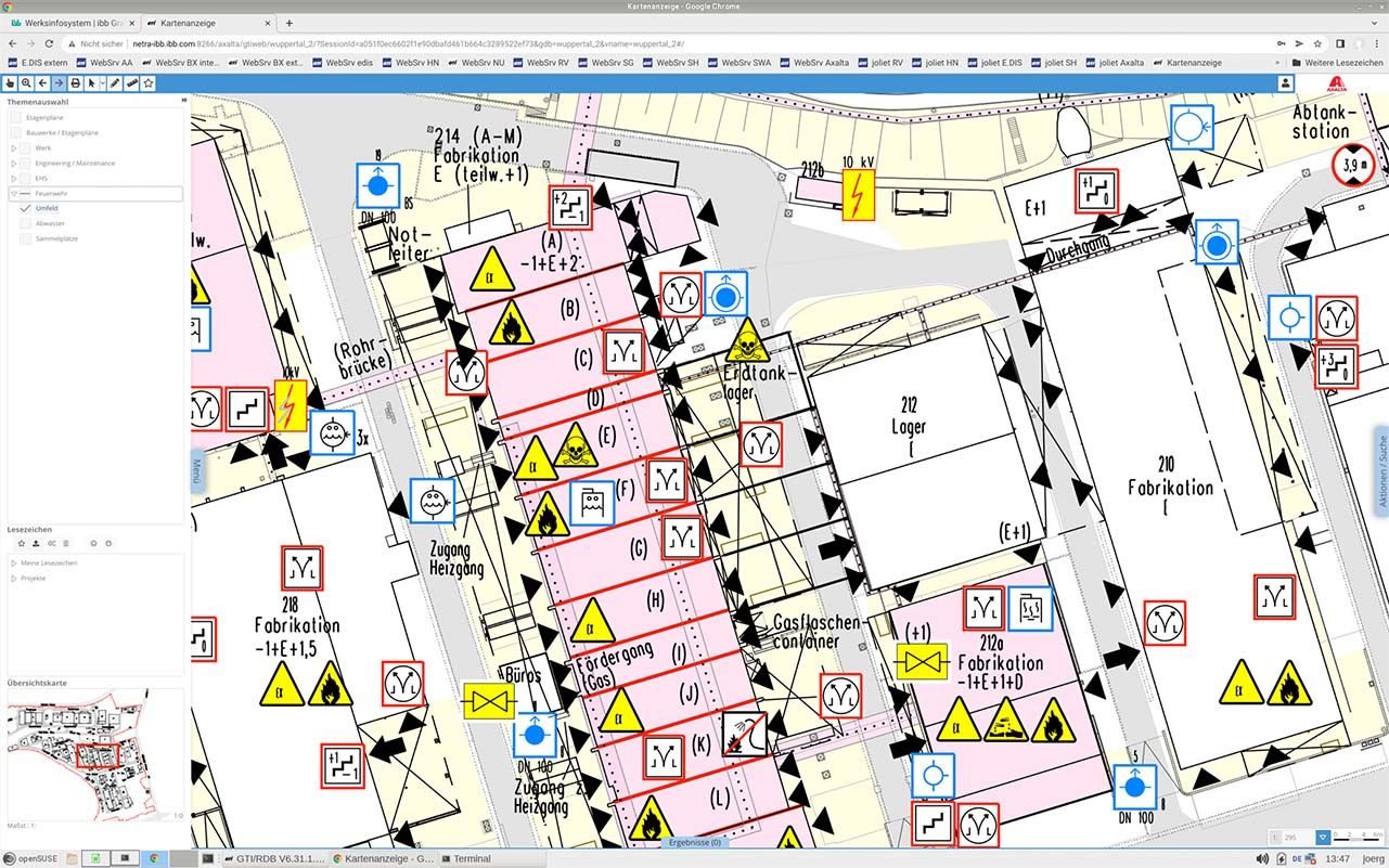 Werksinformations System Feuerwehr Plan